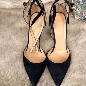 Sergio Rossi Black Suede Heels